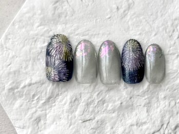 リライトネイル(Relight nail)/花火×マグネットネイル☆