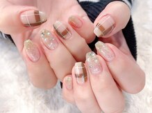 ラルネイル 大宮(Lull. nail)/#チェック柄#秋冬#スクエア