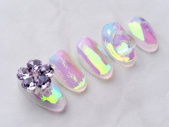 ソウ 西梅田店(Sou)/うるうるネイル＋有料お花パーツ