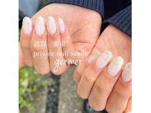 ジェルメ(germer)/ホワイトとラメのスカルプ！