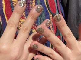 ゴールドラメネイル