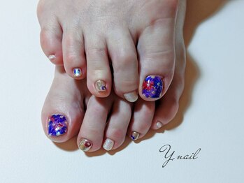 ワイネイル(Y.nail)/カラフルフラワー