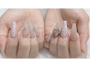 フライ 梅田店(FLY)/ピンクツイードネイル