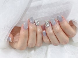 《パラジェル》敷き詰めネイル