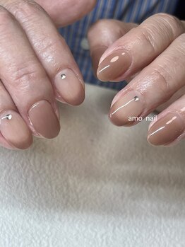 アモ ネイル(amo nail)/シンプルデザイン¥6,600
