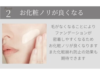 サラ 恵比寿店(SARA)/２フォトRF顔脱毛のメリット