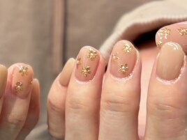 スキンベージュ お花 パール