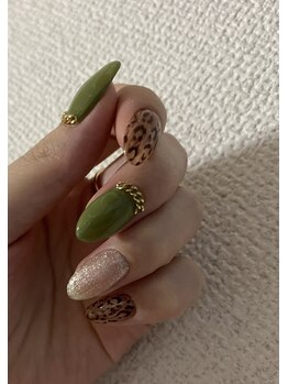 ルチア(Lucia)/レオパードネイル