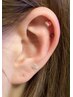 【最新メニュー】耳ツボジュエリー6粒(片耳3粒ずつ)