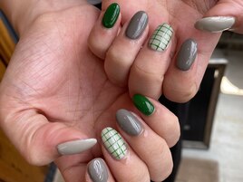 チェックネイル