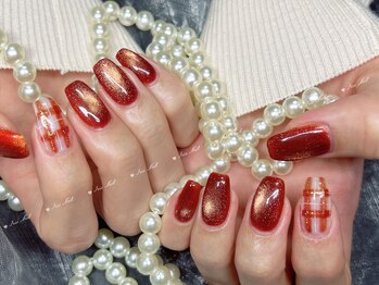 アイリスネイル 大塚(Iris Nail)/マグネットワンカラー+パーツ