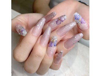 エイトビオラス(8 Biolus)/紫陽花ネイル