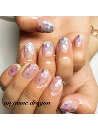ハートホロネイル