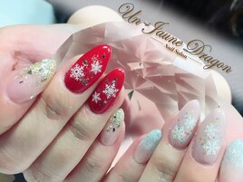 アシメ☆結晶ネイル