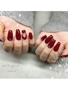 カラン(CALaN)/ハートくりぬき/スクエアネイル