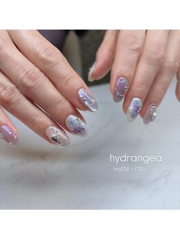 エンズネイル(O’s nail)/紫陽花ネイル