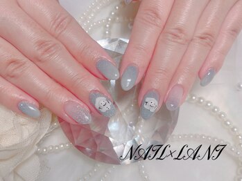 雪だるまネイル