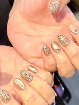 爪屋べっぴん堂/ツイードネイル