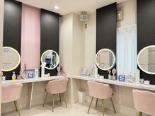 ロココ 仙台店(Rococo)の雰囲気（パウダールーム完備☆コテやアイロン、ドライヤーあります！）