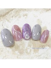 ネイルサロン クイル(QUILL)/２月ほんのりむらさき（２）