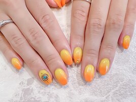 ＃夏ネイル＃グラデ＃ターコイズ