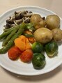 キュープ 所沢店(Qpu) 温野菜が大好物です。タンパク質は大豆から摂取が多いです。