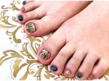 ネイルサロンコーラル Nail Salon Coral/フット持ち込みアート