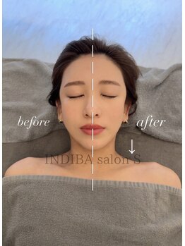 インディバ サロン S/お客様 Before→After