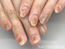 血色ネイル/ニュアンスネイル