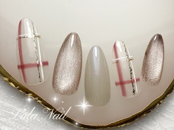 ララネイル(Lala Nail)/チェックネイル/フィルイン