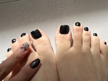 ソリッドカラー(solid color)/foot nail