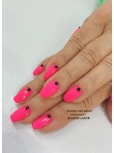 プライベート ネイルサロン マーマ(murmur)/ネオンピンクネイル