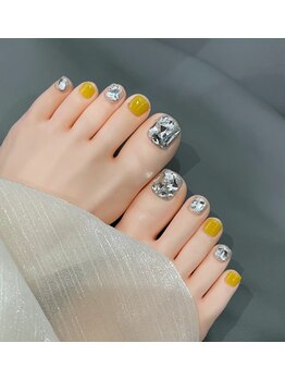 ジュジュネイルサロン 渋谷(JUJU NAIL SALON)/ラメフットネイル