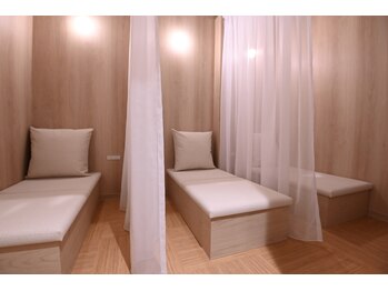 ひのきばこ/酵素浴後は休憩室でお寛ぎ