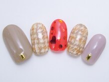 ネイルサロン ドレリッチ 大宮店(drerich)/【6990】チェックハートホロ