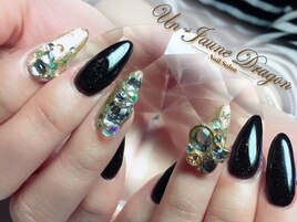 ブラック☆ネイルパーツ