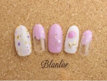 ブランロール 中目黒店(Blanl'or)/ふんわりパープルネイル