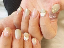 シェル　細フレンチ　ミラー