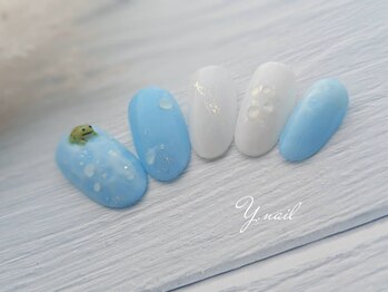 ワイネイル(Y.nail)/ちょこんとカエルネイル