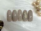 ニュアンス箔ネイル