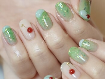 ネイルズ バイ ユイ 外苑前(Nails by Yui)/夏ネイル メロンソーダネイル