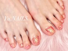 ユーネイルズ 恵比寿(Yu.NAILS.)/フットワンカラー◎グリッター