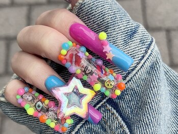 カラフルポップネイル