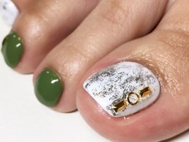 【Foot】秋先取りModeネイル
