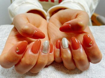 モグネイル(Mogunail)/大人シンプル 秋ネイル