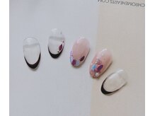 メイリーネイル(Maylie Nail)/定額デザイン　リーフホロネイル