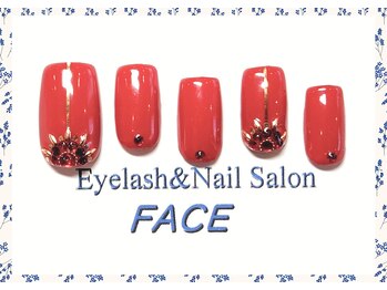 アイラッシュアンドネイルサロン フェイス(Eyelash&NailSalon FACE)/ハンド定額ネイル　￥6.500