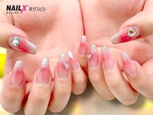 ネイリックス 栄ガスビル(NAILX)/ワンホン/チークネイル　ハート