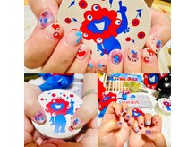 ミャクミャク♪ 持ち込みシール＆手描き