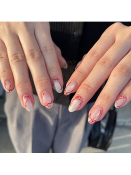 ホワイト ルシェ(WHITE×luce)/持ち込み/リボン/ネイル